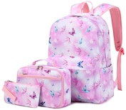 Juego De Tres Bolsas Para Libros Para Niños Y Niñas Con Lonchera - Venta Internacional.