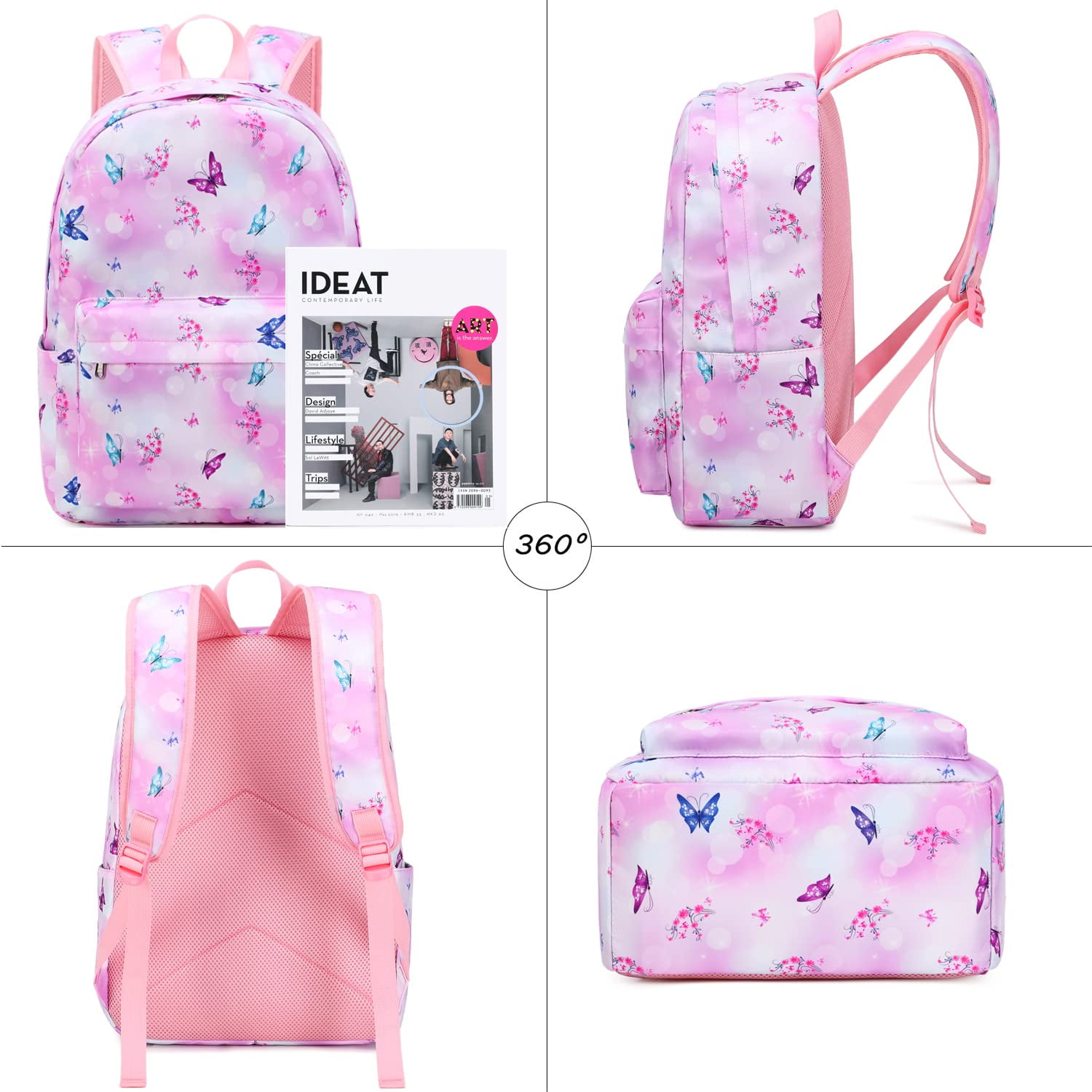 Foto 6 pulgar | Juego De Tres Bolsas Para Libros Para Niños Y Niñas Con Lonchera - Venta Internacional.