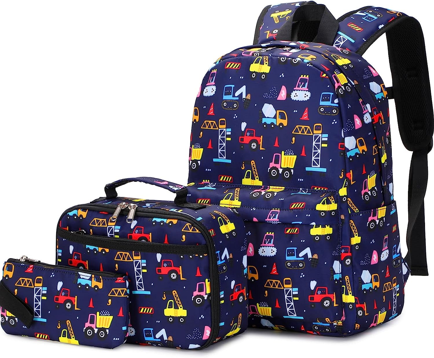 Juego De Tres Bolsas Para Libros Para Niños Y Niñas Con Lonchera - Venta Internacional.