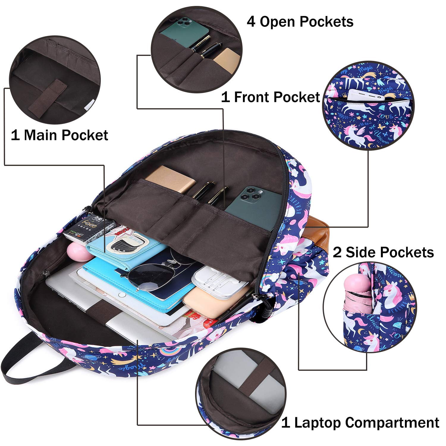 Foto 3 pulgar | Juego De Tres Bolsas Para Libros Para Niños Y Niñas Con Lonchera - Venta Internacional.
