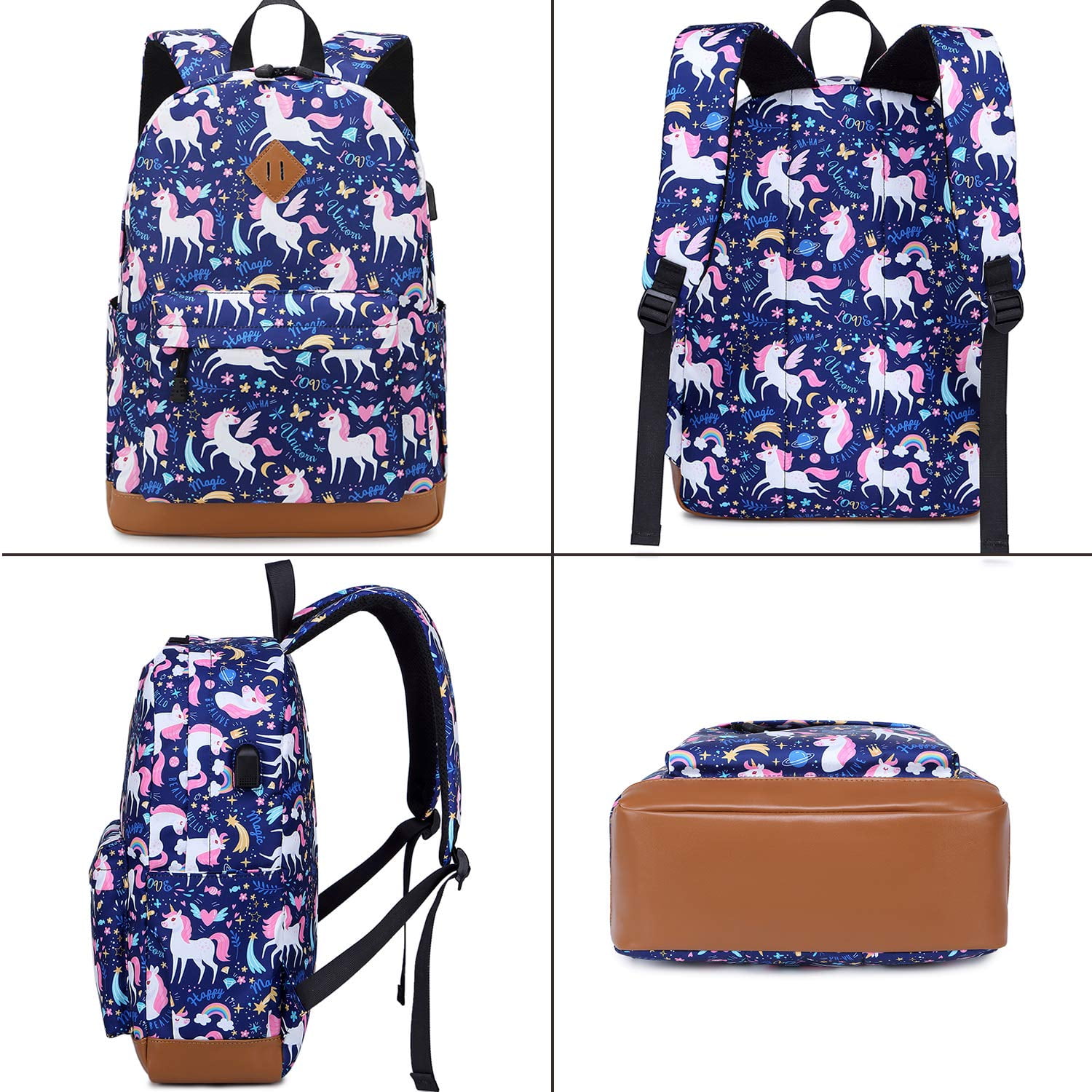 Foto 6 | Juego De Tres Bolsas Para Libros Para Niños Y Niñas Con Lonchera - Venta Internacional.