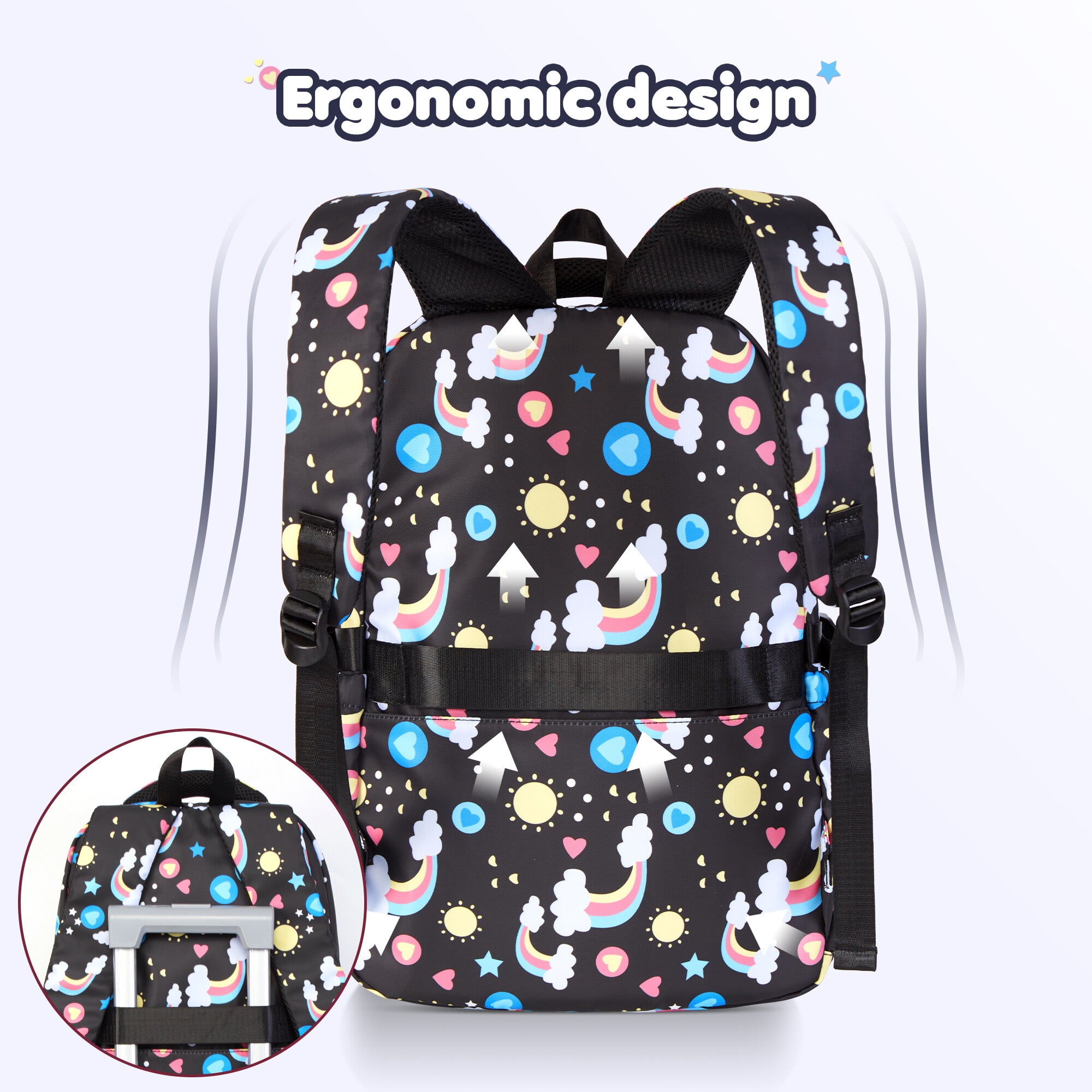 Foto 4 pulgar | Mochila para Niños con Bolsa de Almuerzo y Estuche para Lápices - Venta Internacional