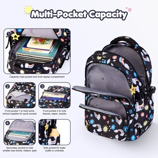 Foto 4 | Mochila para Niños con Bolsa de Almuerzo y Estuche para Lápices - Venta Internacional