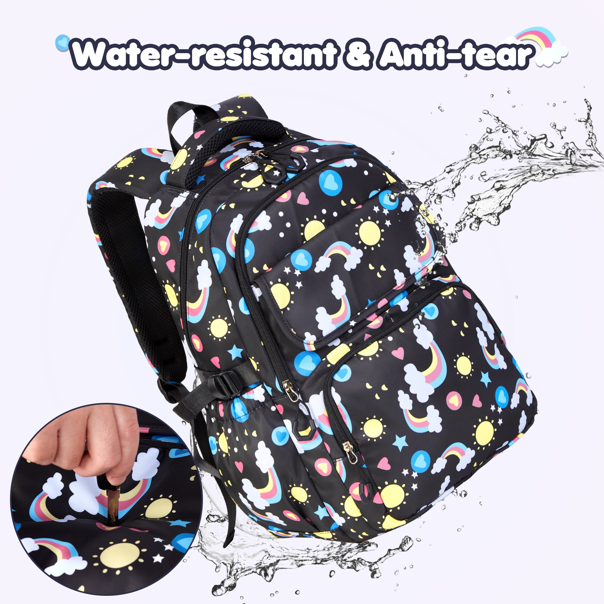 Foto 7 pulgar | Mochila para Niños con Bolsa de Almuerzo y Estuche para Lápices - Venta Internacional