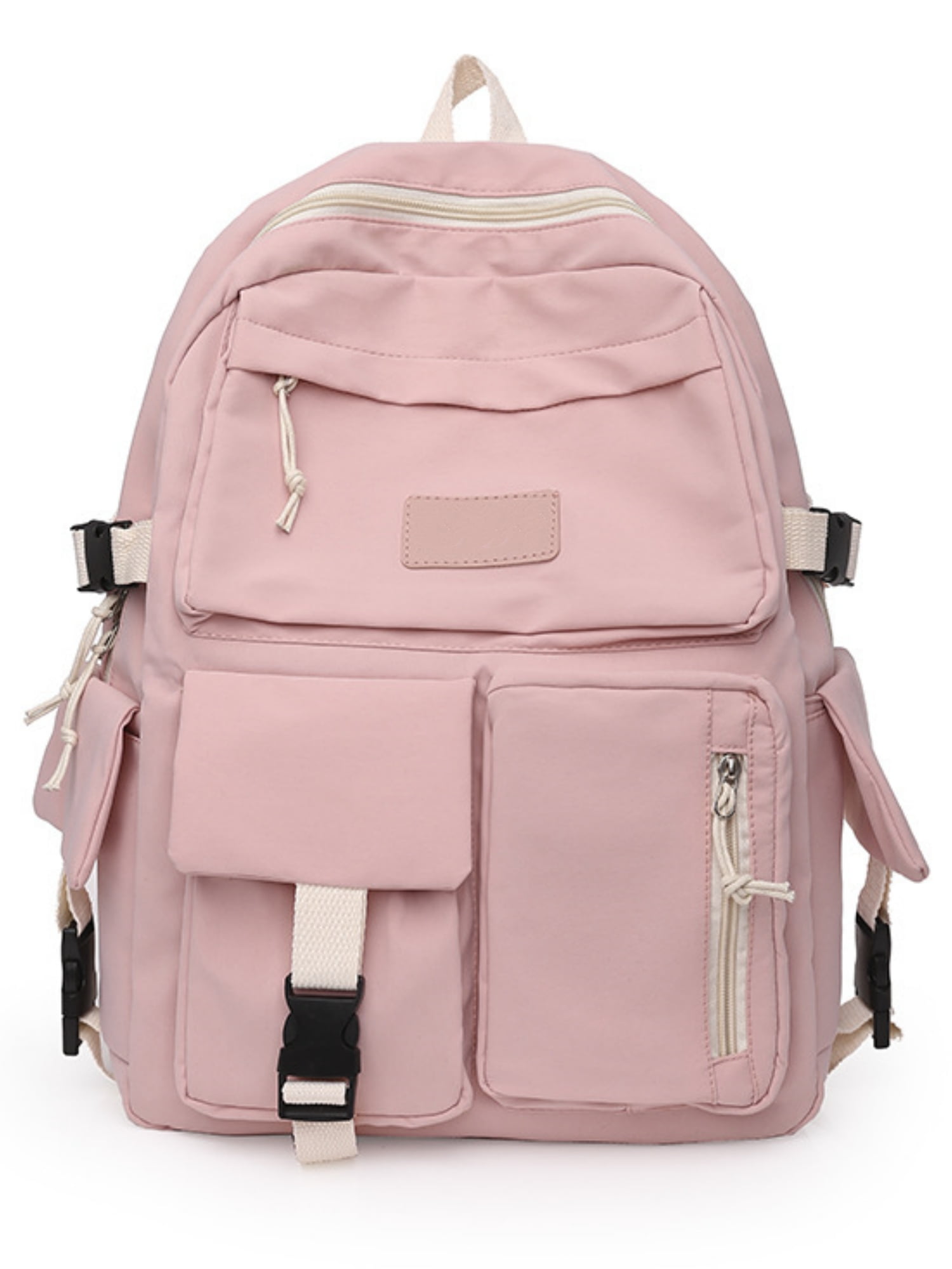 Foto 2 pulgar | Mochila de Lona con Gran Capacidad y Diseño Divertido Rosa para Niñas - Venta Internacional