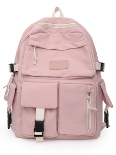 Foto 1 | Mochila de Lona con Gran Capacidad y Diseño Divertido Rosa para Niñas - Venta Internacional