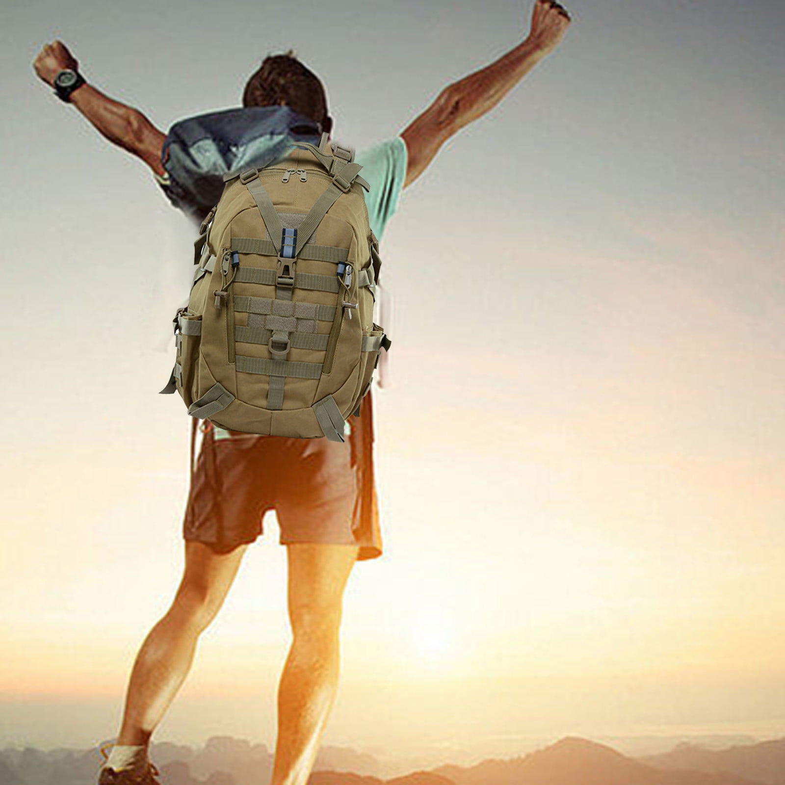 Foto 4 pulgar | Mochila Camuflaje Multi de Alta Capacidad Impermeable Amarilla - Venta Internacional