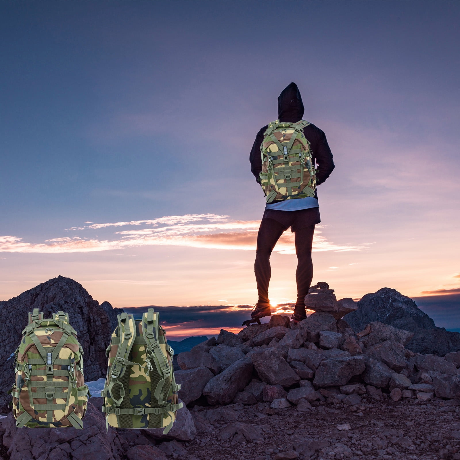 Foto 8 pulgar | Mochila de Camuflaje Impermeable  - Venta Internacional