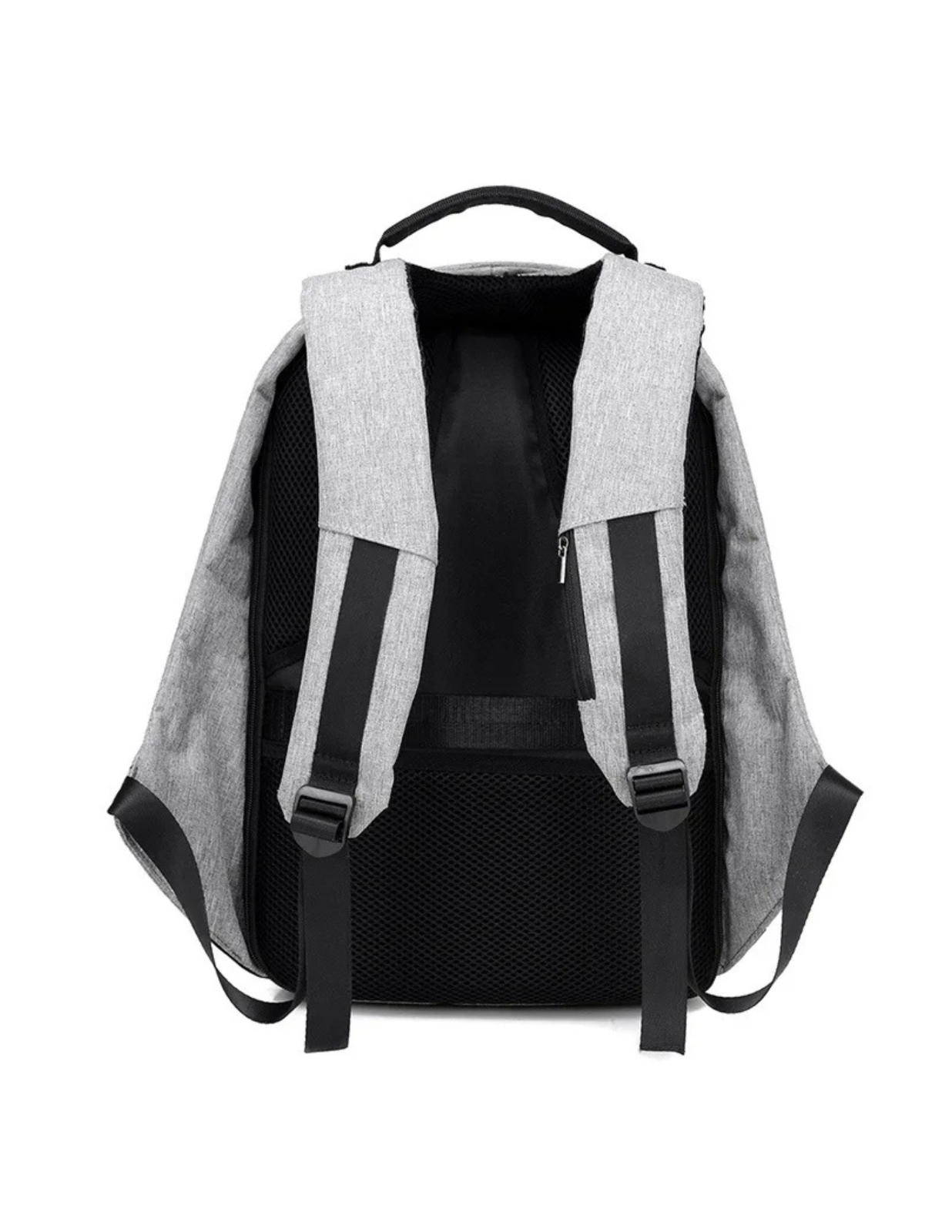 Foto 4 pulgar | Mochila Antirrobo para Laptop Bluelander Gris Expandible Impermeable con Puerto USB