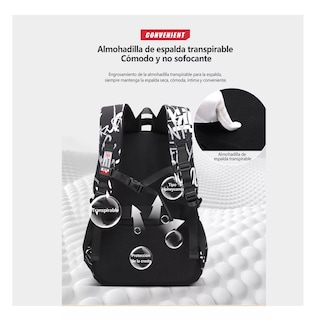 Foto 3 | Mochila De Hombro M M -05 Hombres De Gran Capacidad De Ocio De Viaje Bolsa Azul Camuflaje