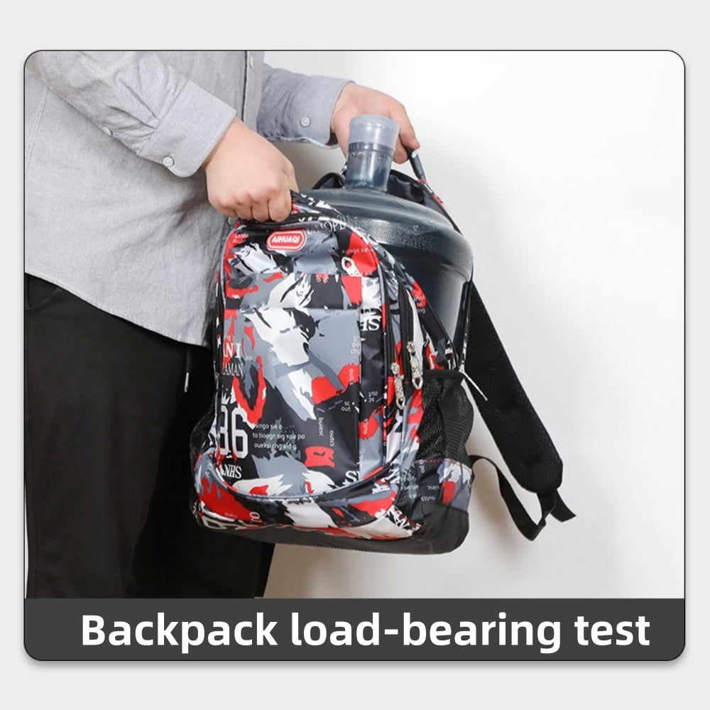 Foto 5 pulgar | Mochila Ligera Impermeable De 25 Litros Roja Para Niños De 8 A 14 Años - Venta Internacional.