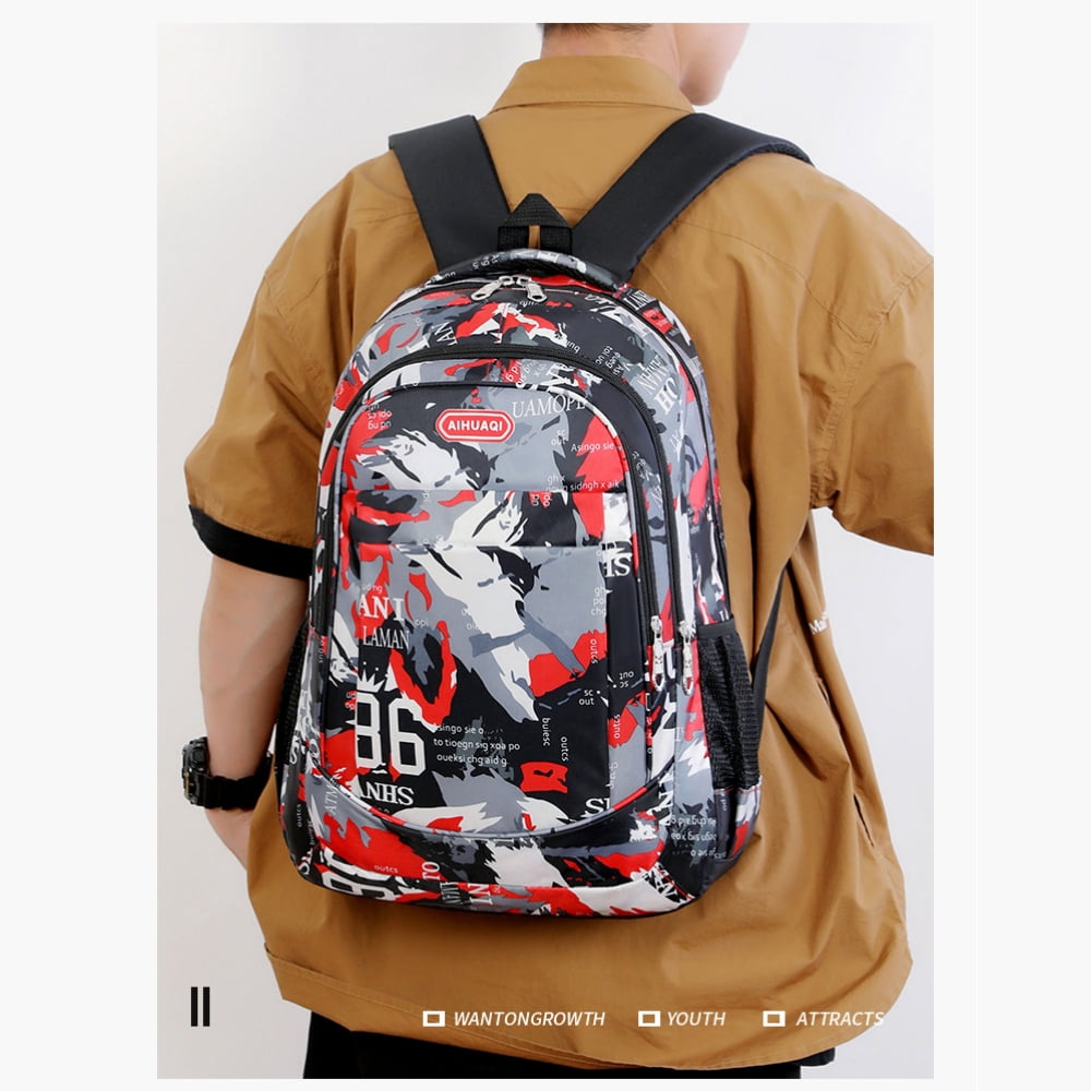 Foto 8 pulgar | Mochila Ligera Impermeable De 25 Litros Roja Para Niños De 8 A 14 Años - Venta Internacional.