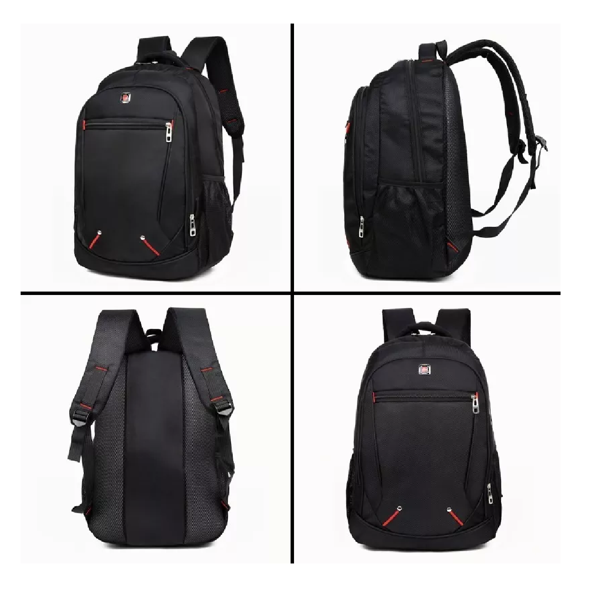 Foto 4 pulgar | Mochila de Hombro Mm-03 Ligera Simple Negro