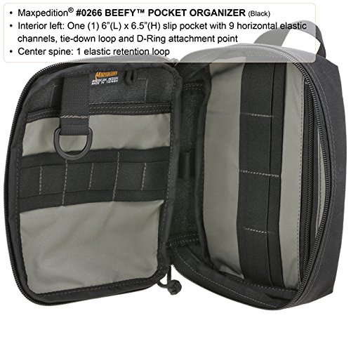 Foto 5 pulgar | Organizador De Bolsillo Maxpedition Beefy 2014 Negro - Venta Internacional.