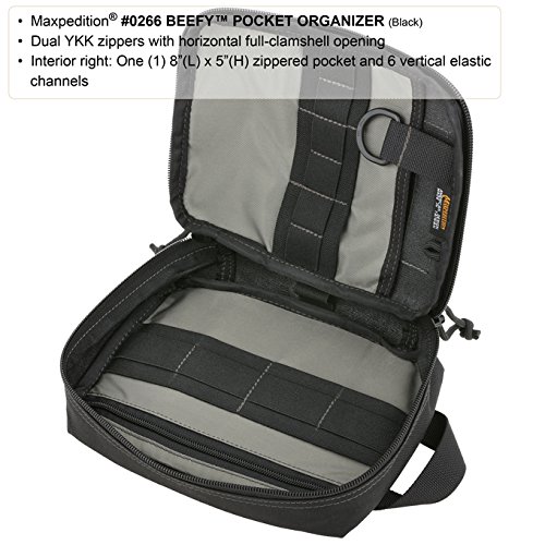 Foto 6 pulgar | Organizador De Bolsillo Maxpedition Beefy 2014 Negro - Venta Internacional.