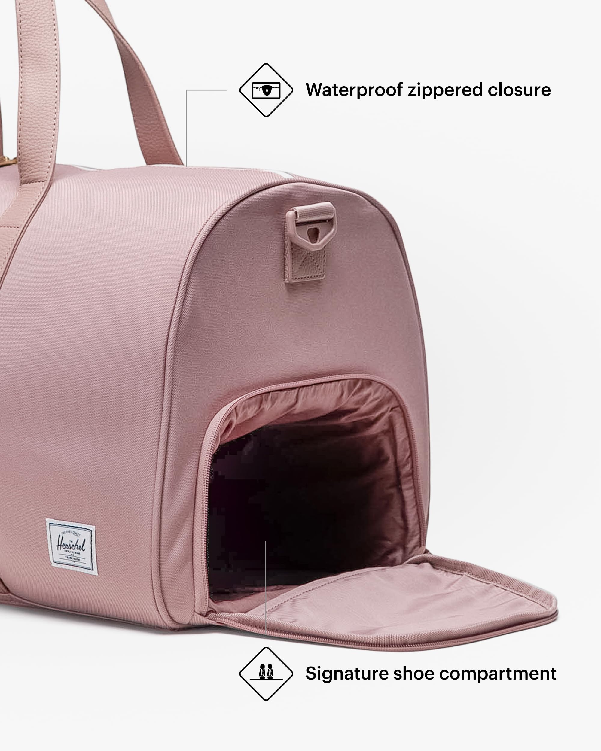 Foto 5 pulgar | Bolsa De Lona Herschel Supply Co. Novela De Herschel Ash Rose - Venta Internacional.