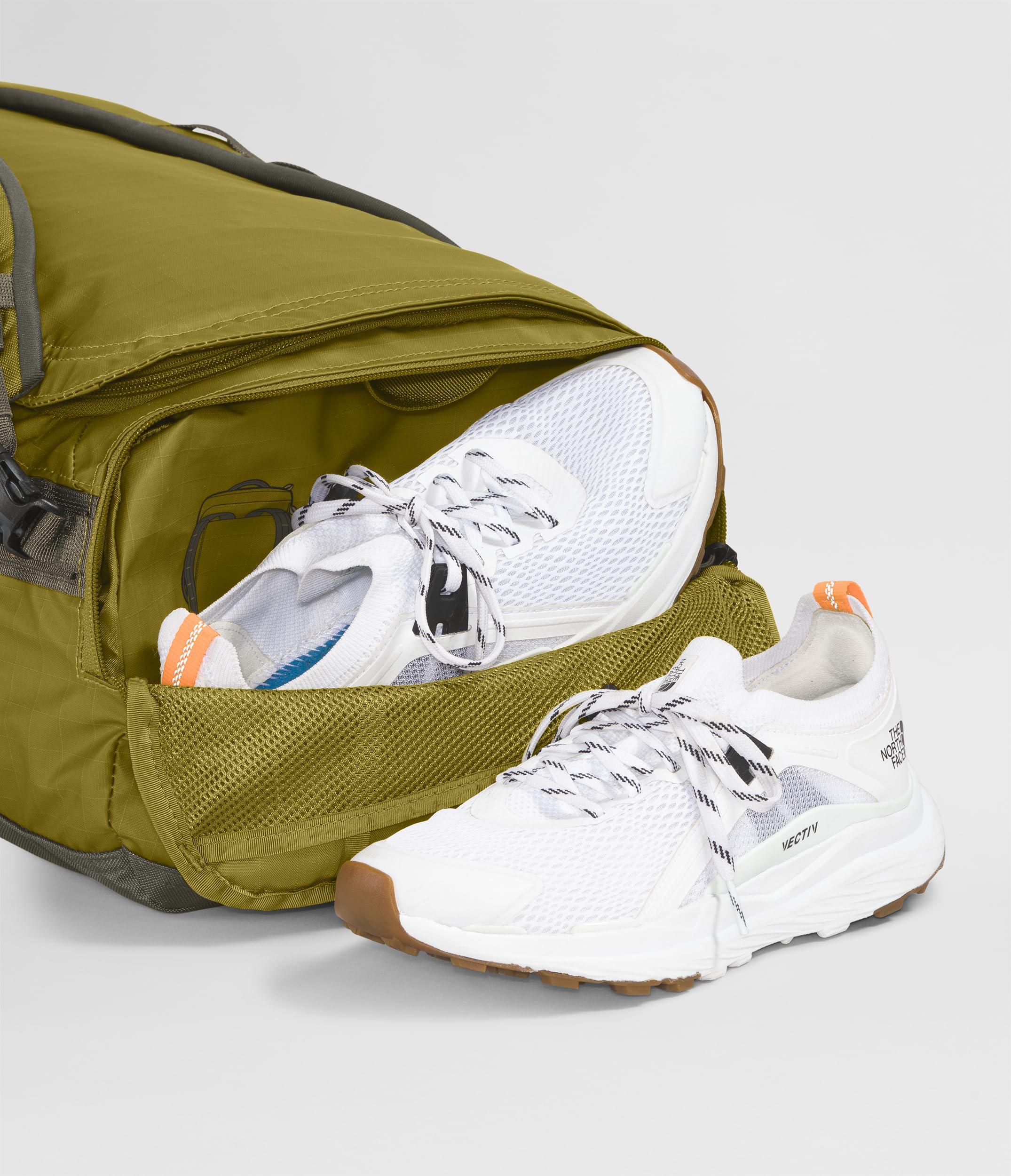 Foto 8 pulgar | Bolsa De Viaje The North Face Base Camp Voyager 32l Sulphur Moss - Venta Internacional.