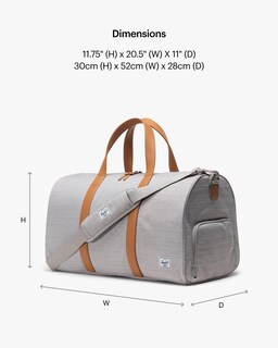 Foto 2 | Bolsa De Lona Herschel Supply Co. Herschel Novel, Gris Claro - Venta Internacional.