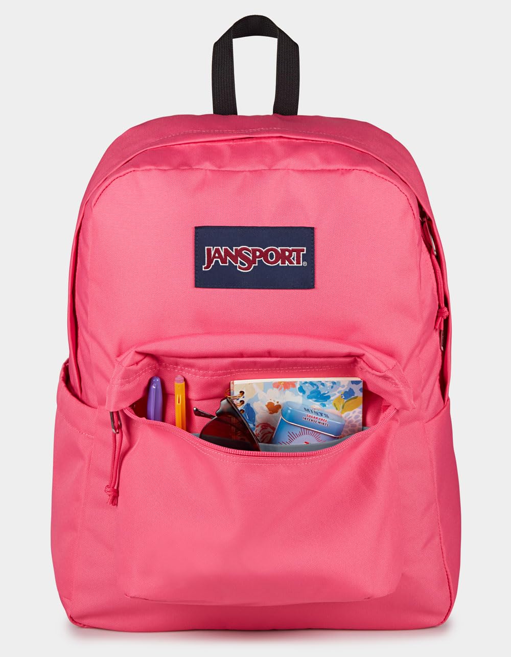 Foto 5 pulgar | Mochila Jansport Superbreak Plus Pop Pink 26 L Con Funda Para Portátil - Venta Internacional.