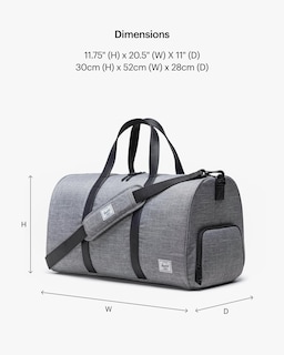 Foto 2 | Bolsa De Lona Herschel Supply Co. Herschel Novel Raven Crosshatch - Venta Internacional.