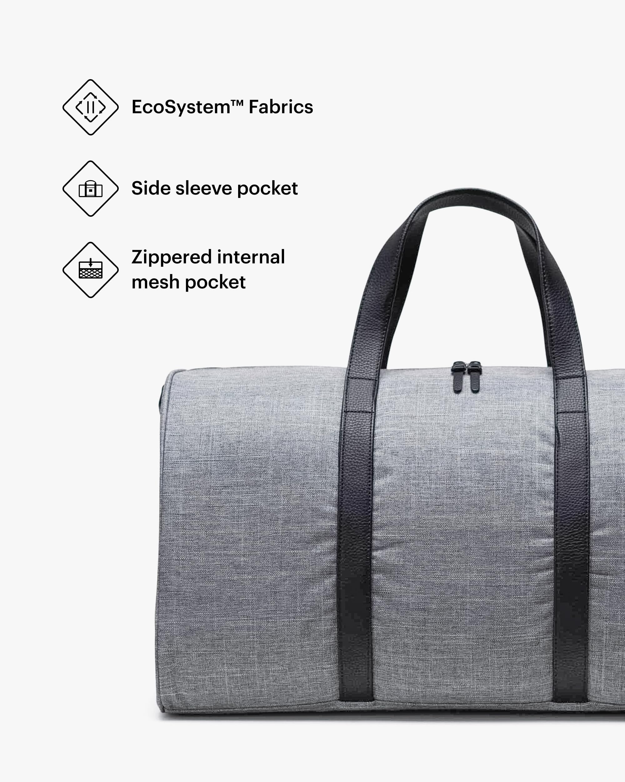 Foto 4 pulgar | Bolsa De Lona Herschel Supply Co. Herschel Novel Raven Crosshatch - Venta Internacional.