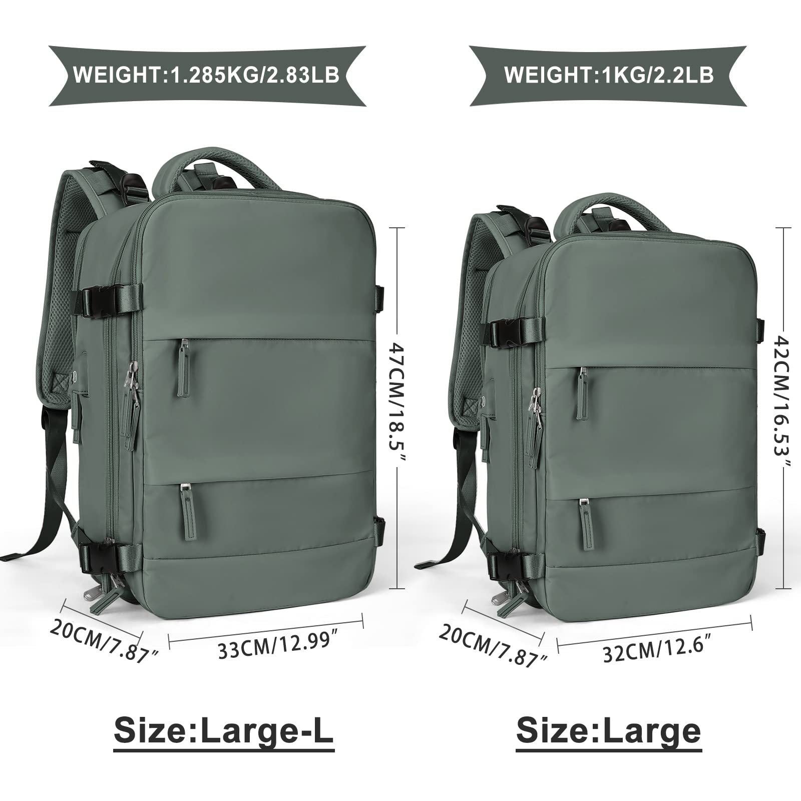 Foto 3 pulgar | Mochila De Viaje Coowoz Large-l Para Portátil De 15.6 Pulgadas Para Mujeres Y Hombres - Venta Internacional.