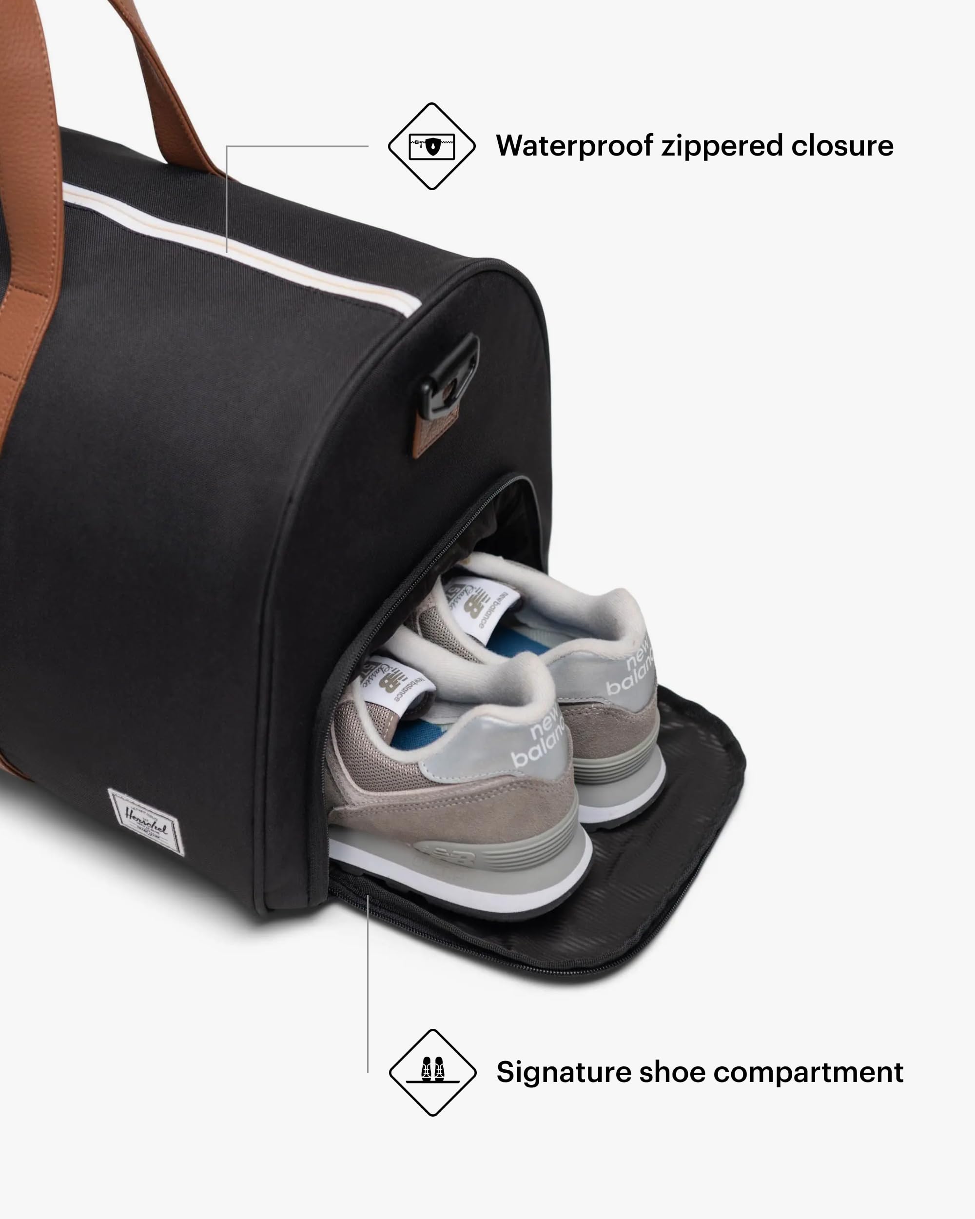 Foto 4 pulgar | Bolsa De Lona Herschel Supply Co. Novela De Herschel, Negra - Venta Internacional.