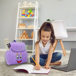 Foto 2 | Mochila Infantil De Aventuras Con Mapa De Peluche, 24 Cm, Color Morado - Venta Internacional.
