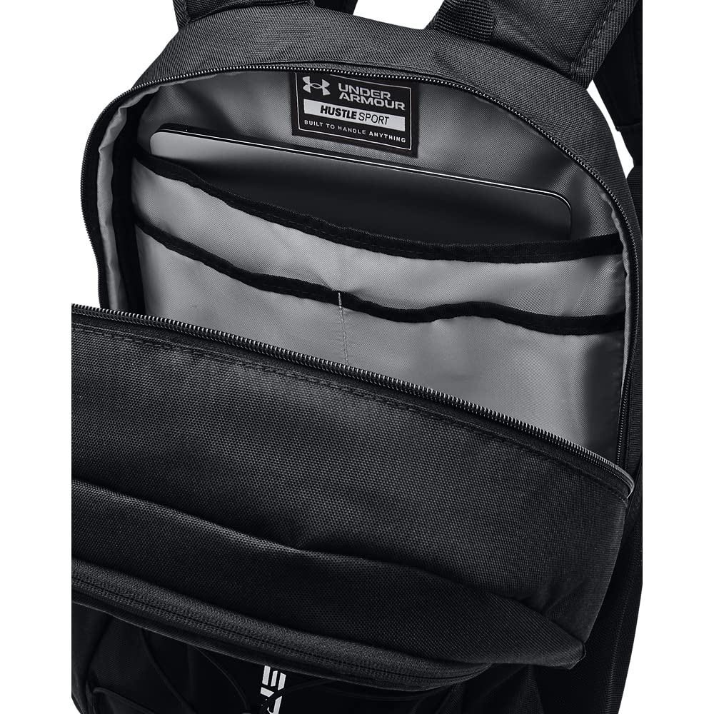 Foto 6 pulgar | Mochila Under Armour Hustle Sport Para Adultos, Unisex, 26 L, Color Negro - Venta Internacional.