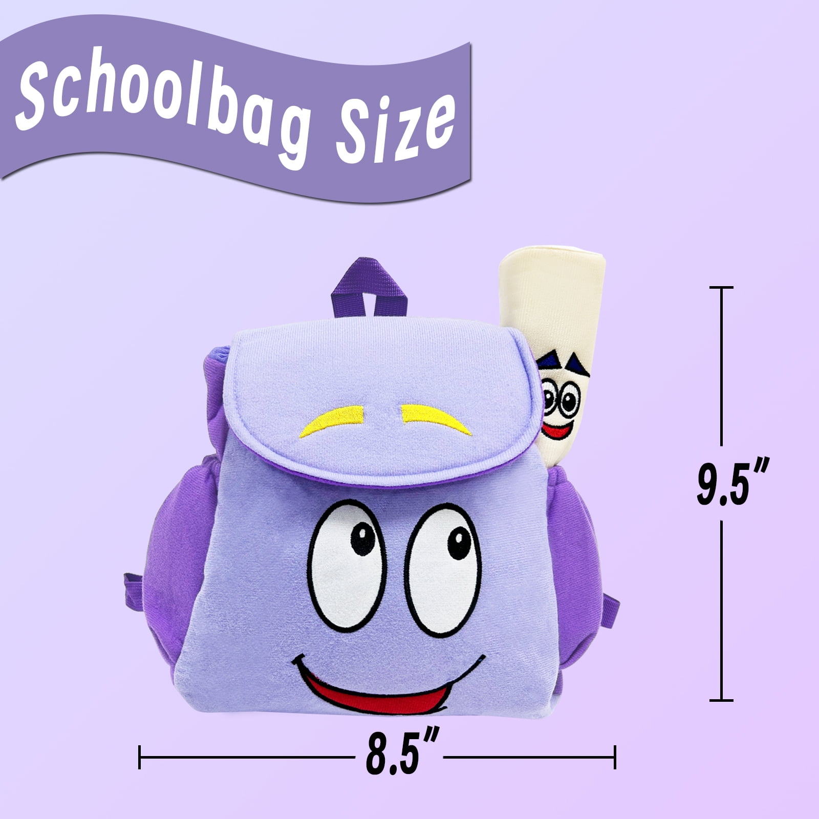 Foto 3 pulgar | Mochila Infantil De Aventuras Con Mapa De Peluche, 24 Cm, Color Azul - Venta Internacional.