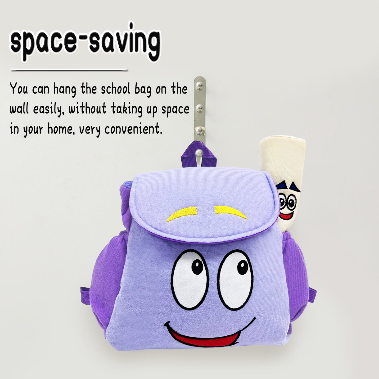 Foto 5 pulgar | Mochila Infantil De Aventuras Con Mapa De Peluche, 24 Cm, Color Azul - Venta Internacional.