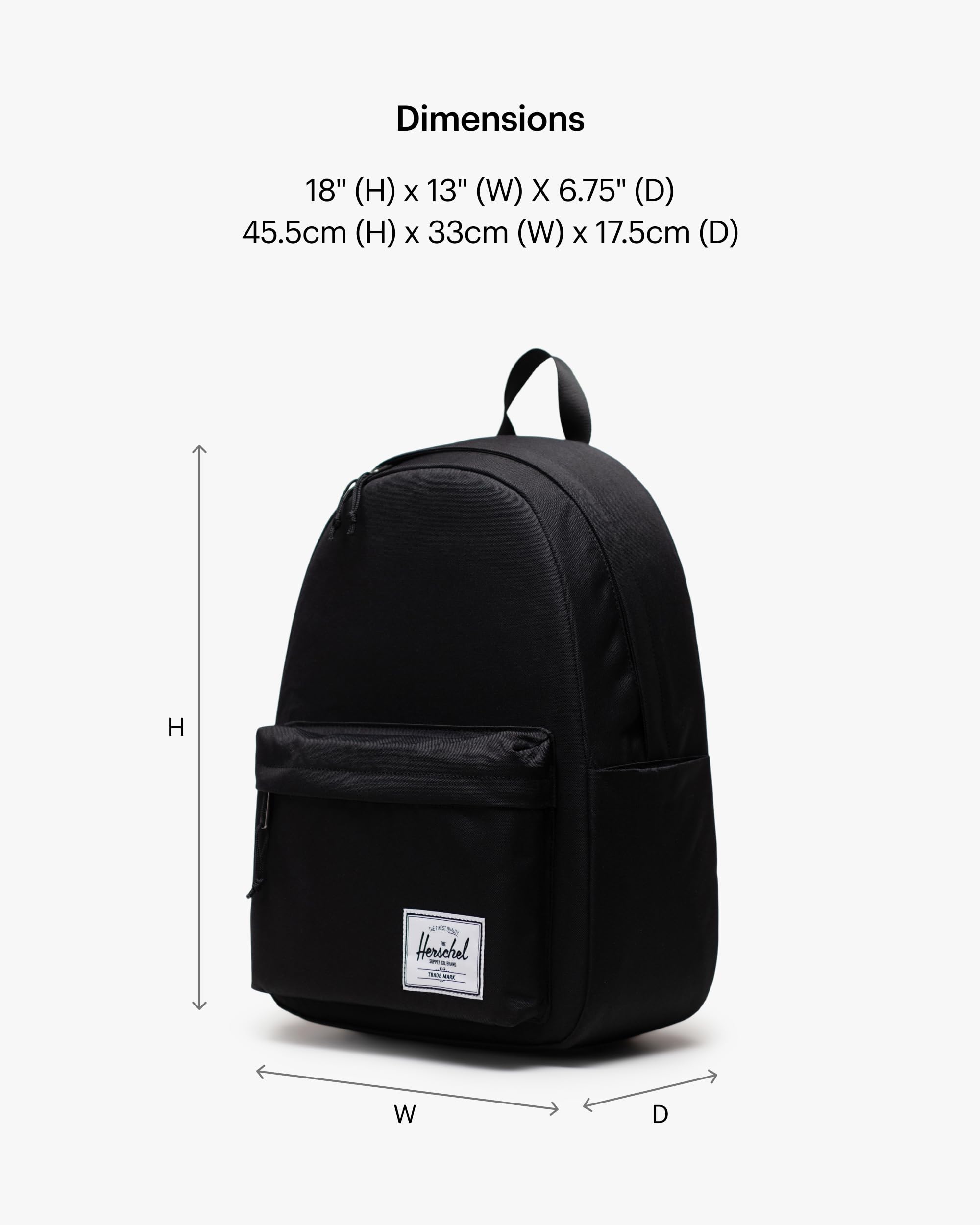 Foto 3 pulgar | Mochila Herschel Supply Co. Herschel Classic Xl, Negro - Venta Internacional.