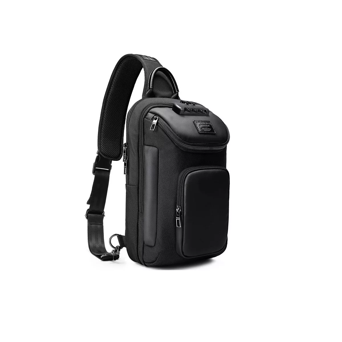 Foto 2 pulgar | Mochila Cruzada Bandolera Pechera Impermeable Usb Lujo Eo Safe Imports Esi-15284 Negro
