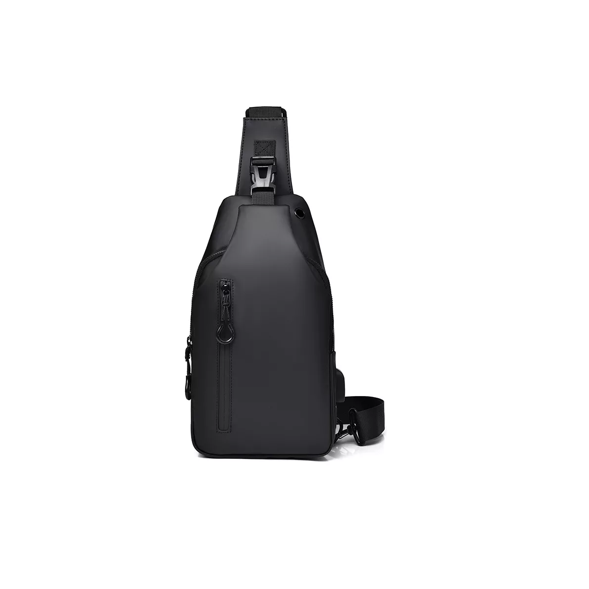 Foto 2 pulgar | Mariconera Impermeable Pechera Con Usb, Mochila Cruzada Eo Safe Imports Esi-15285 Negro