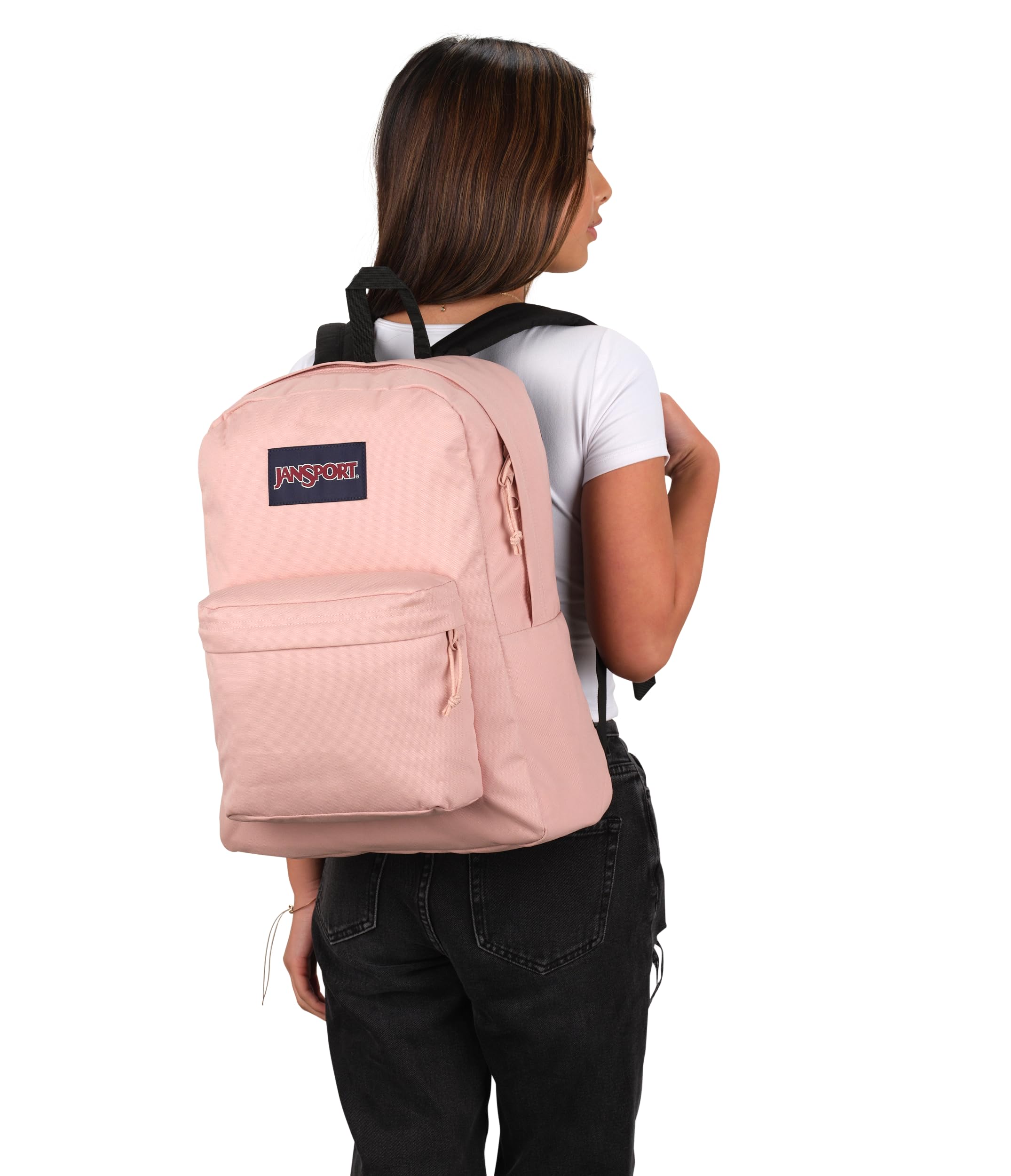 Foto 7 pulgar | Mochila Jansport Superbreak Duradera Y Ligera Misty Rose - Venta Internacional.