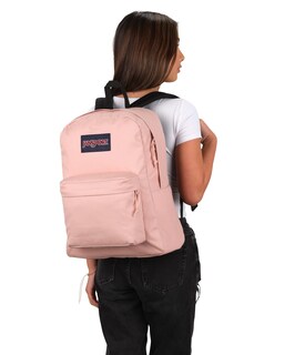 Foto 6 | Mochila Jansport Superbreak Duradera Y Ligera Misty Rose - Venta Internacional.