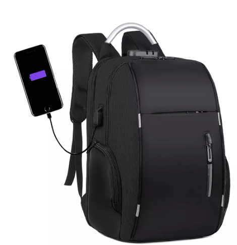 Foto 2 pulgar | Mochila Antirrobo De Gran Capacidad Con Cargador Usb 30l Color Negro