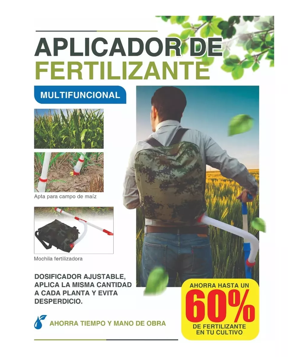 Foto 4 pulgar | Mochila Fertilizadora Agrícola Dosificadora  Verde Militar