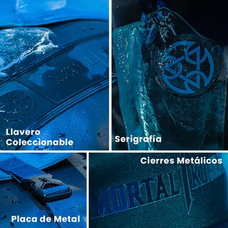 Foto 7 | Mochila Mortal Kombat Sub Zero Azul Backpack Edicion Especial