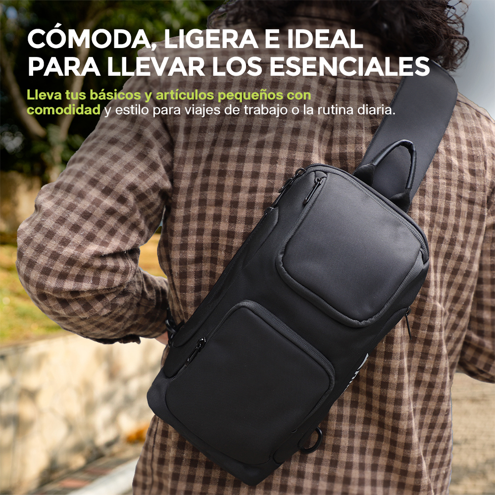 Foto 4 pulgar | Mochila Crossbody Impermeable Para Tablet De 9.7” Mariconera, Hikeo, Color Negro