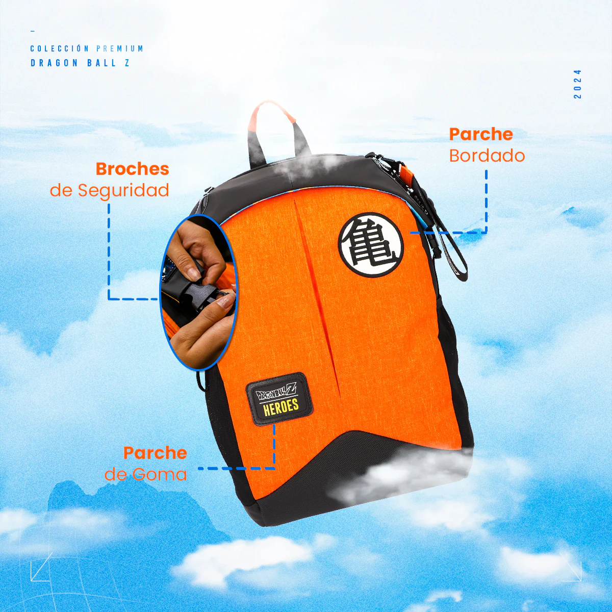 Foto 4 pulgar | Mochila Escolar Dragon Ball Z Goku Kame House Naranja Edición Especial