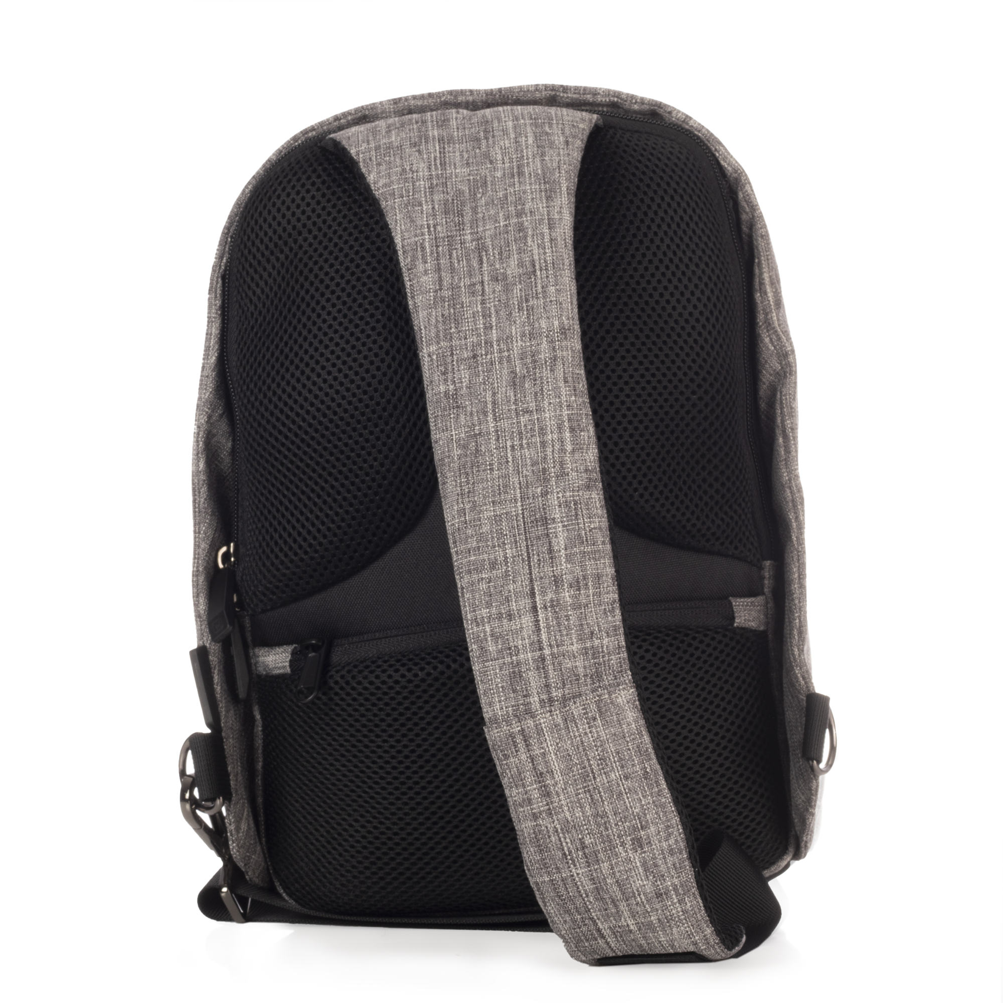 Foto 3 pulgar | Mochila Cruzada Gris Cierre Frontal Wilys