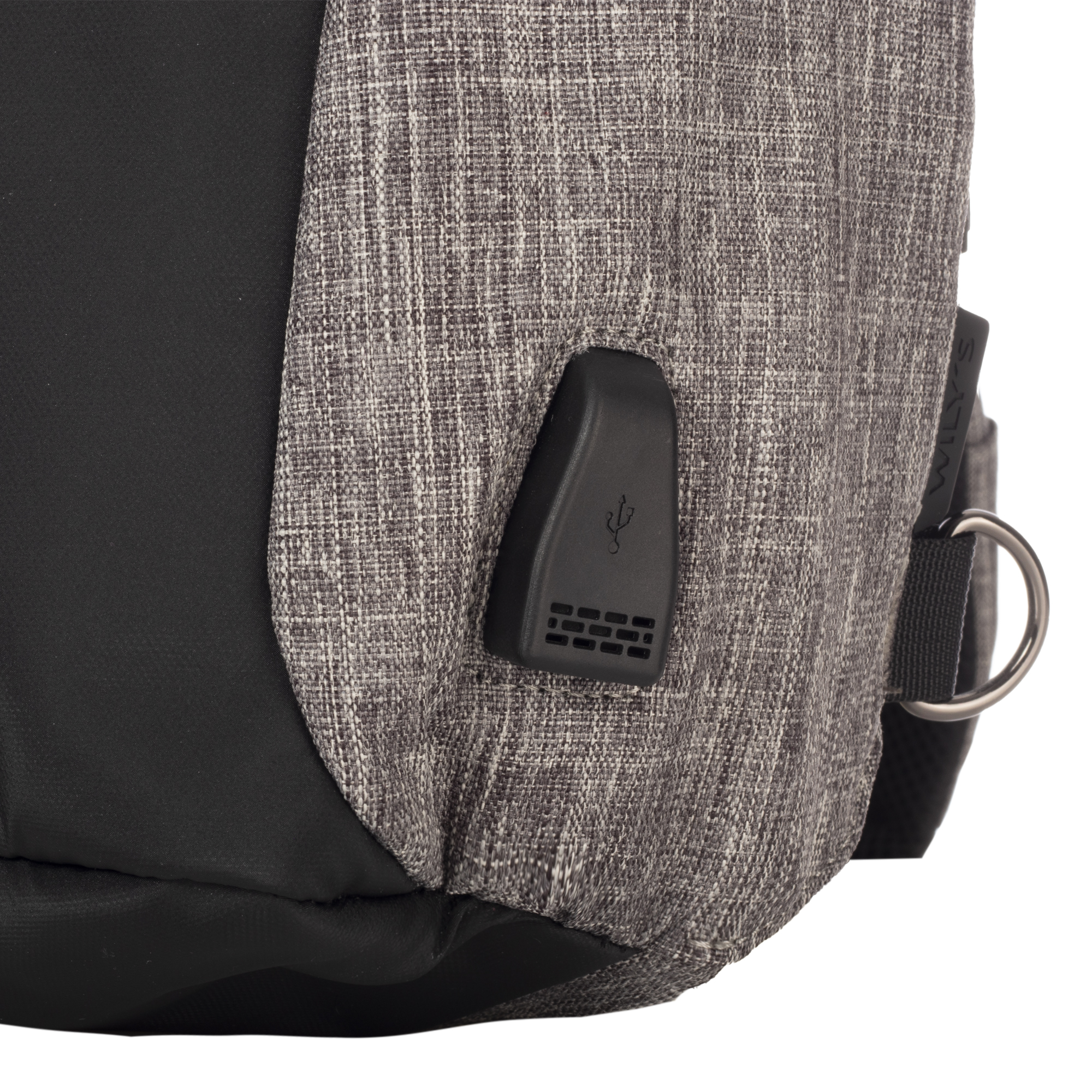 Foto 5 pulgar | Mochila Cruzada Gris Cierre Frontal Wilys
