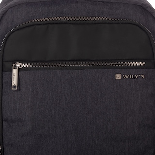 Foto 4 | Mochila Ejecutiva 0491 Negra Con Portalaptop Wilys