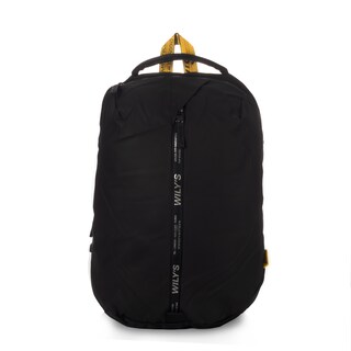 Foto 1 | Mochila Ejecutiva Negra 0533 Detalles Amarillos Wilys Diseño De La Tela Liso