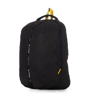 Foto 2 | Mochila Ejecutiva Negra 0533 Detalles Amarillos Wilys Diseño De La Tela Liso