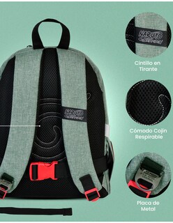 Foto 5 | Mini Mochila Aldea De La Hoja Con Cangurera Desmontable Naruto Edicion Limitada