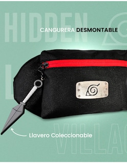 Foto 7 | Mini Mochila Aldea De La Hoja Con Cangurera Desmontable Naruto Edicion Limitada
