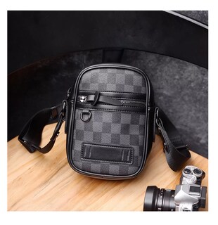 Foto 5 | Bolso de Hombro Crossbody en Cuero Sintético Negro para Hombre
