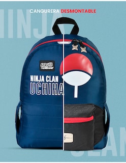 Foto 3 | Mini Mochila Sasuke Con Cangurera Desmontable Naruto Edicion Limitada